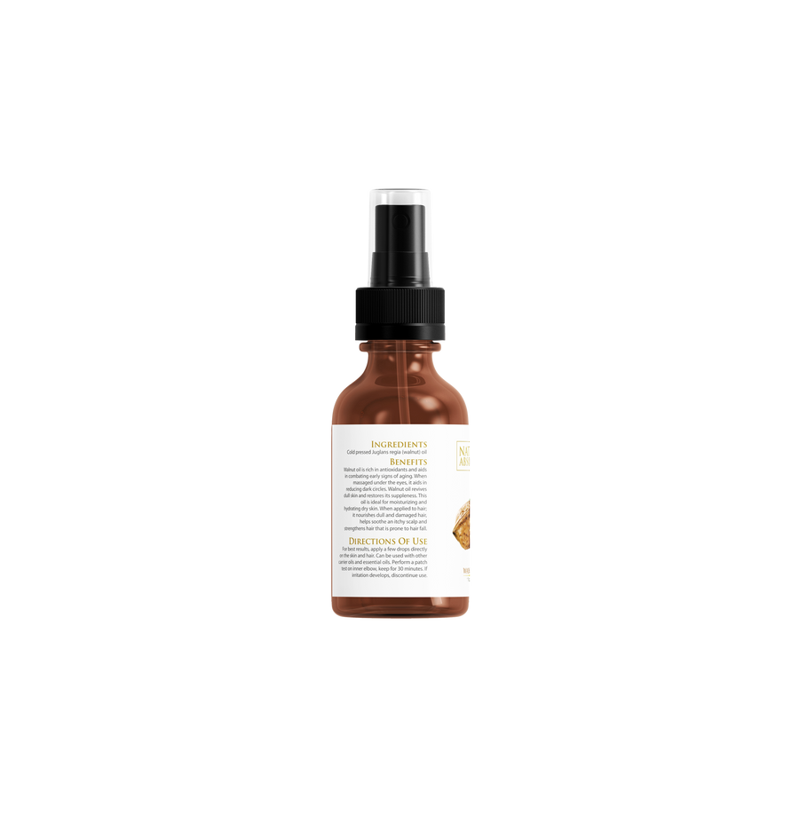 Cold Pressed - Walnut Oil - Natural Moisturizer For hair and skin (30 ml)